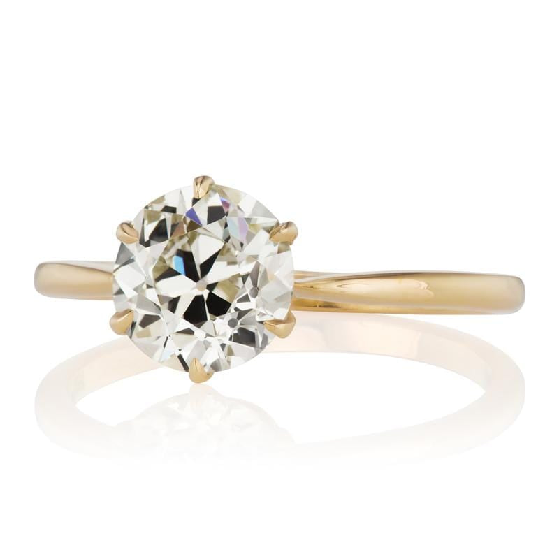 1.53ct old European cut diamond diamond engagement ring