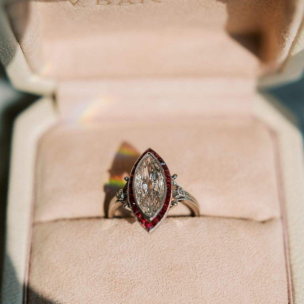 1.54ct Marquise cut diamond Ring