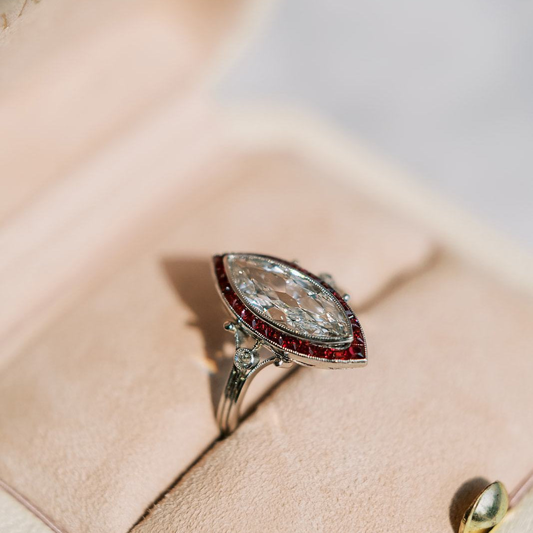 1.54ct Marquise cut diamond Ring