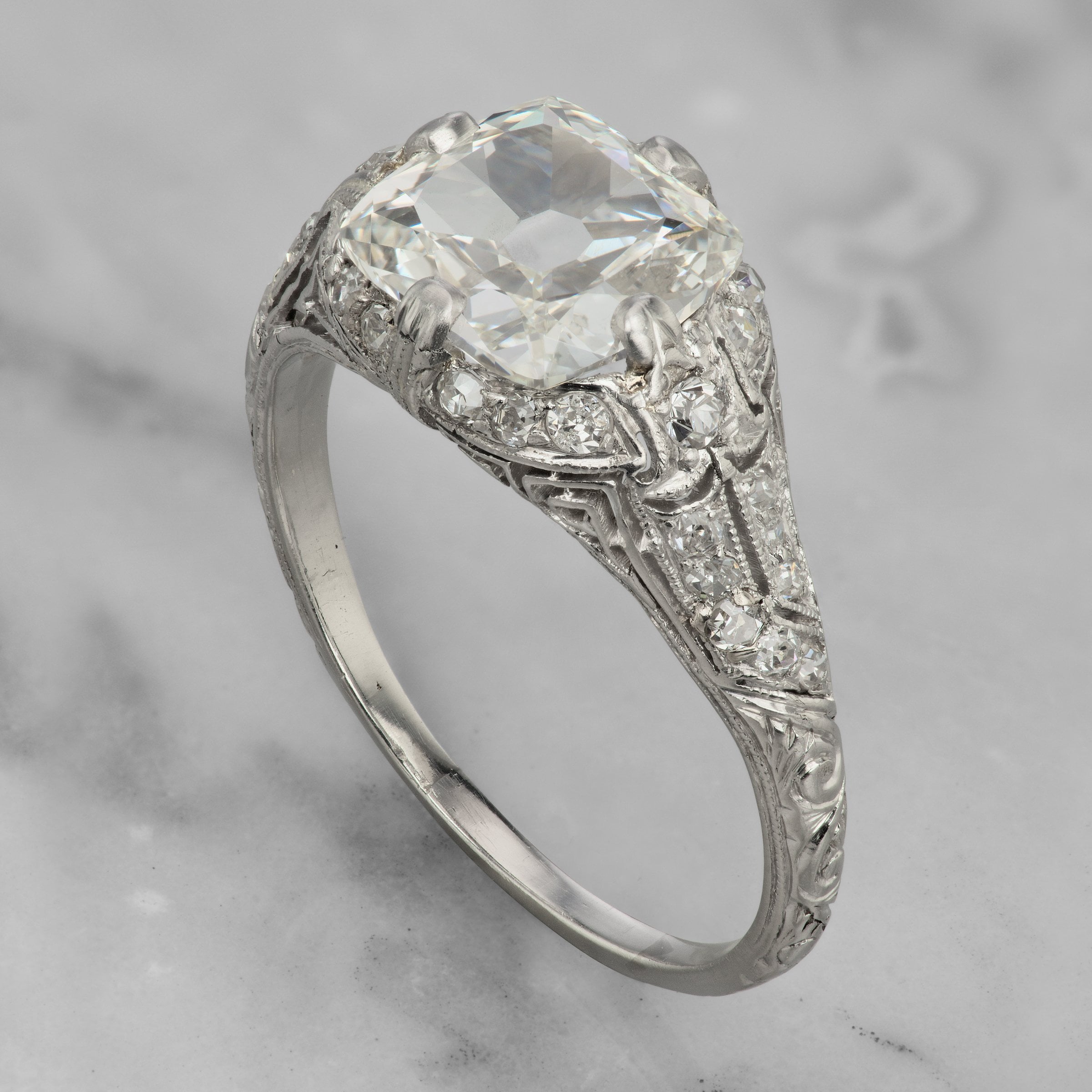 1.55ct old mine cut diamond