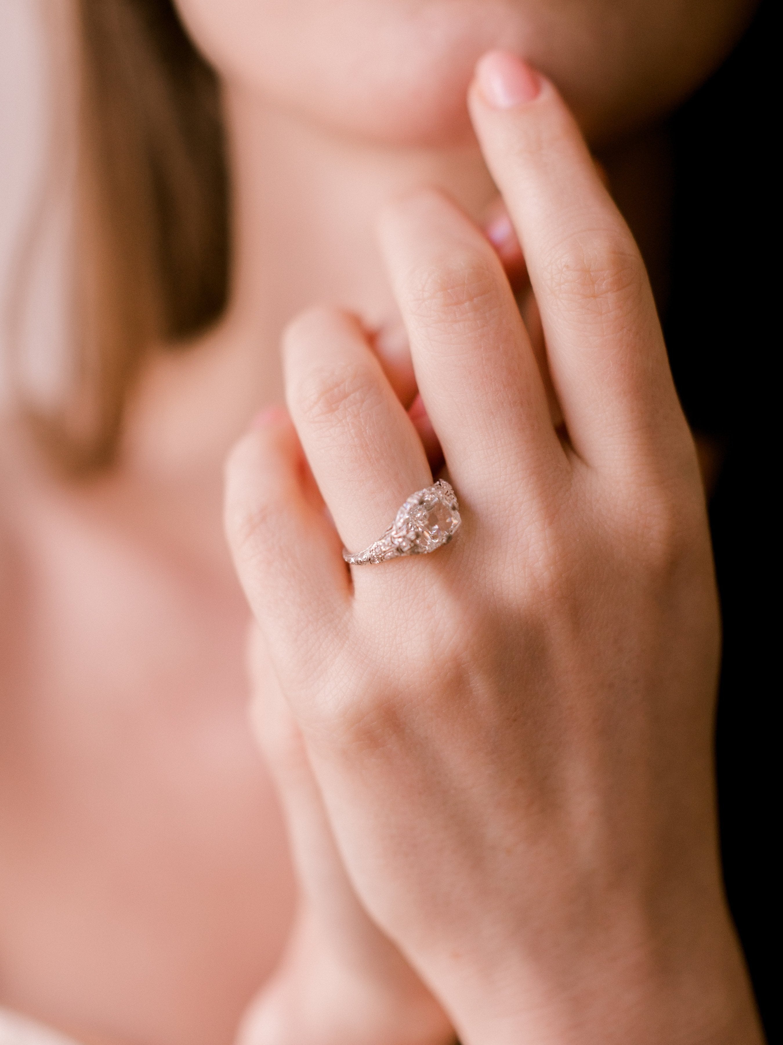 1.55ct old mine cut diamond