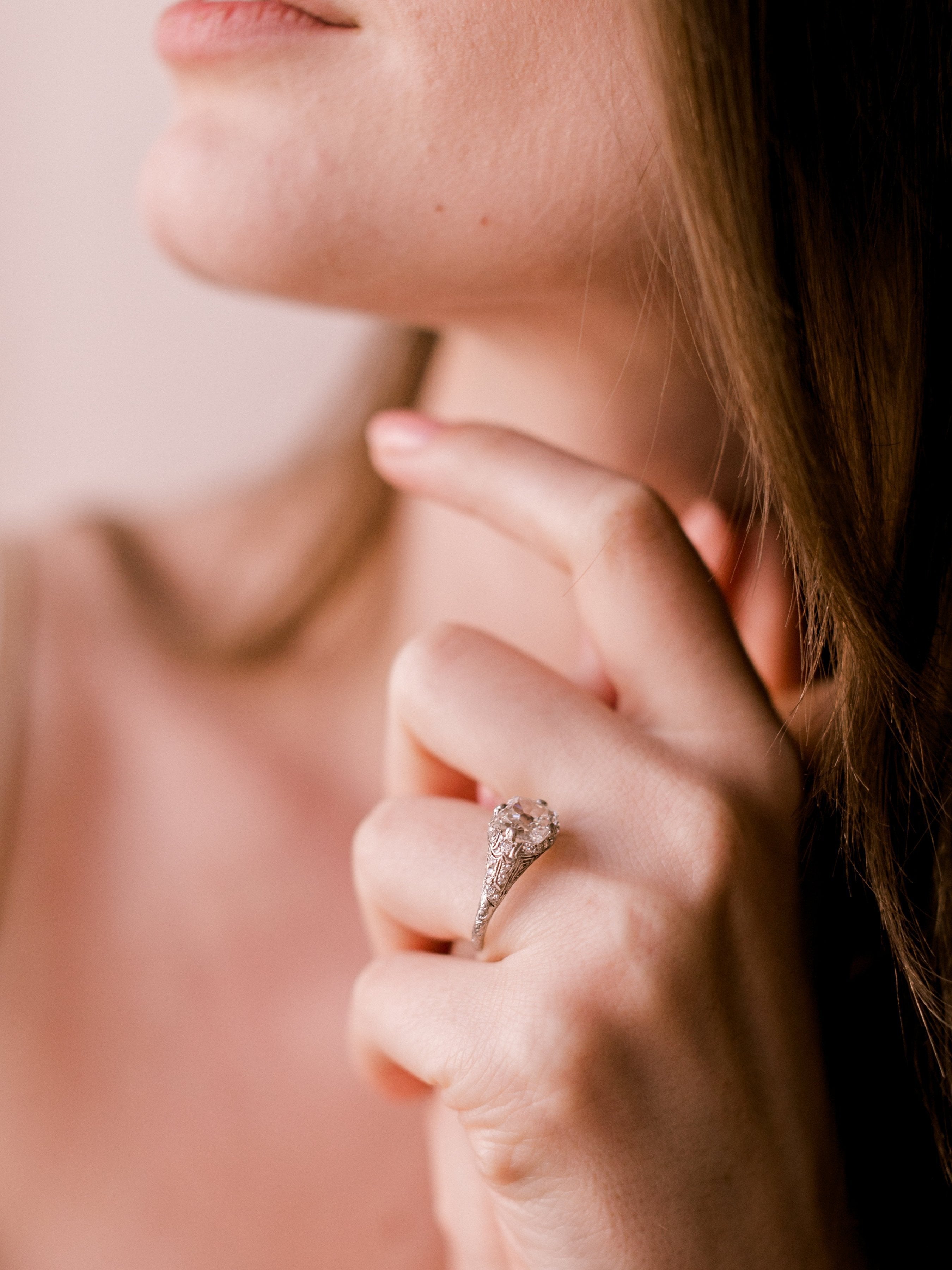 1.55ct old mine cut diamond