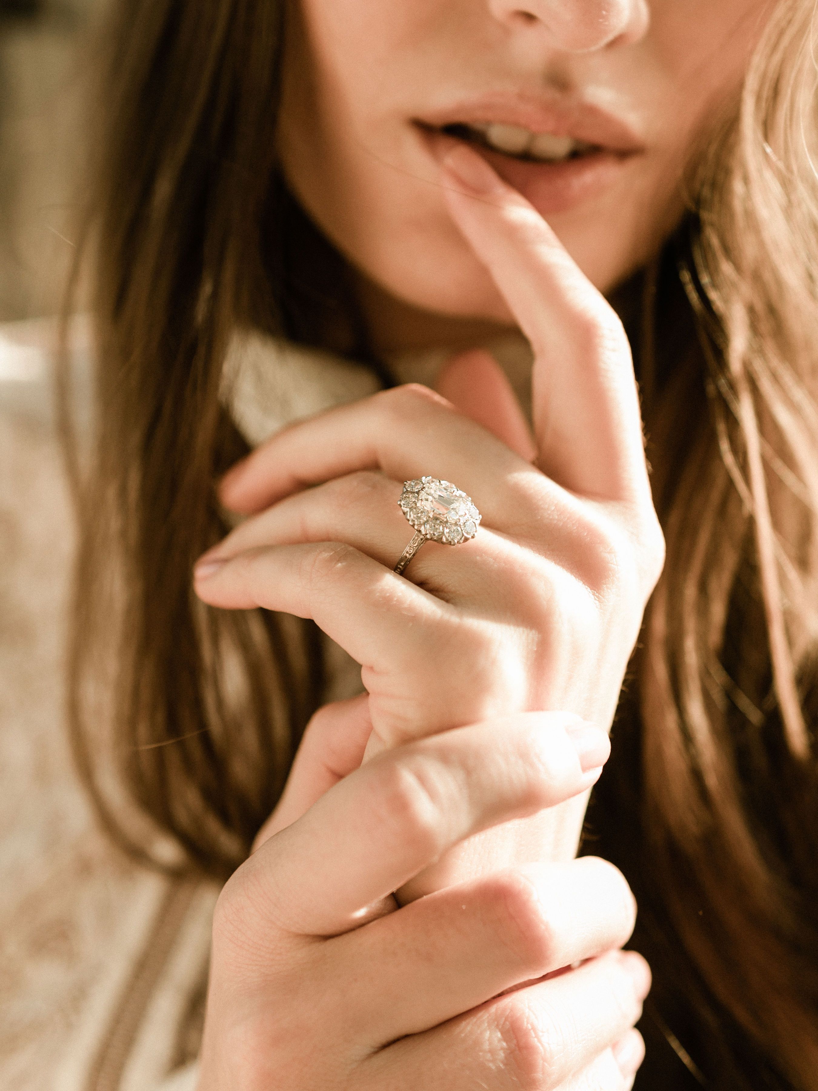 1.56ct antique cushion diamond