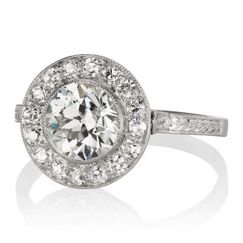 1.56ct old European cut diamond diamond engagement ring