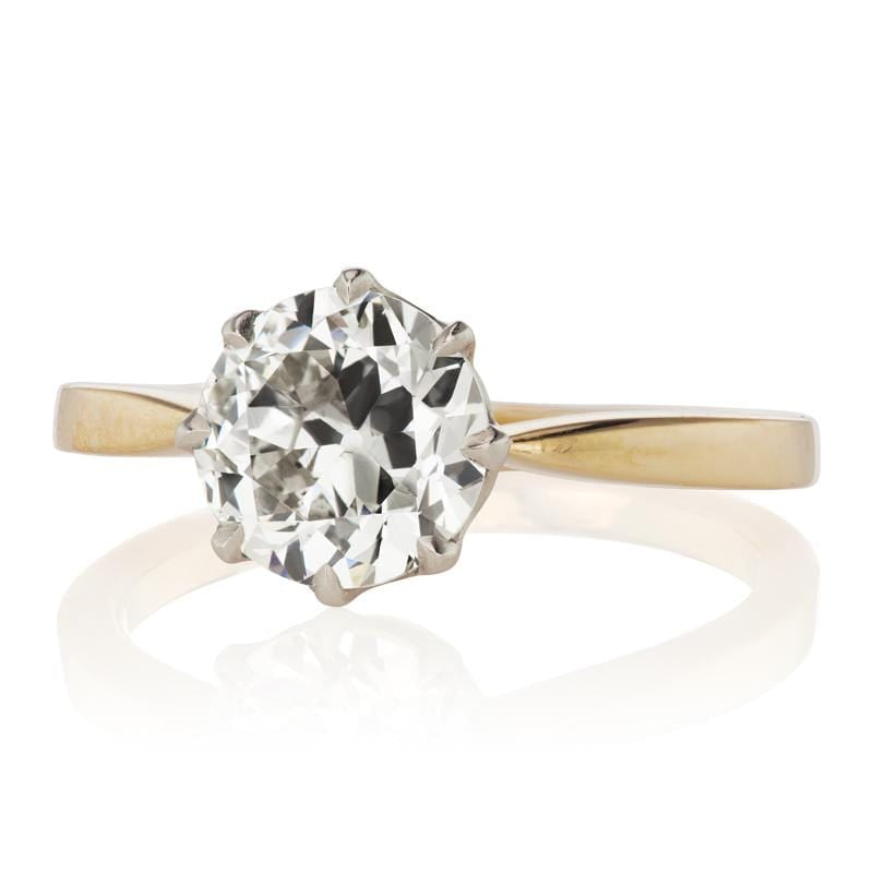 1.57ct transitional cut diamond diamond engagement ring