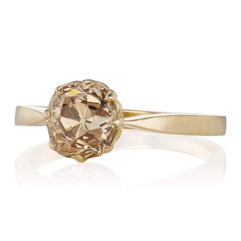 1.59ct old mine cut diamond diamond engagement ring