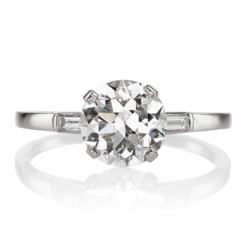 Vintage Cartier Engagement Ring With Baguettes | Victor Barbone