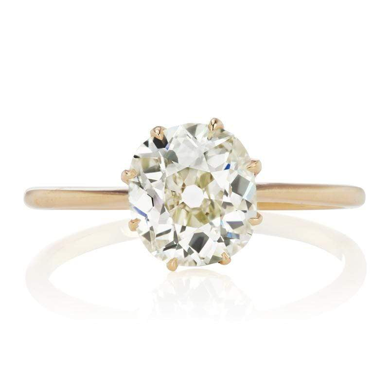 1.60 ct Solitaire Engagement Ring with Thin Band