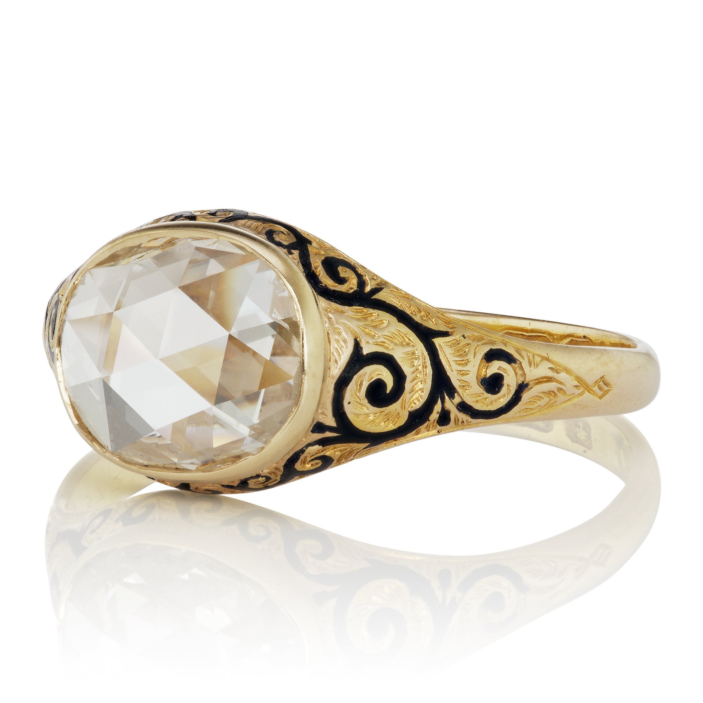 1.60ct rose cut diamond