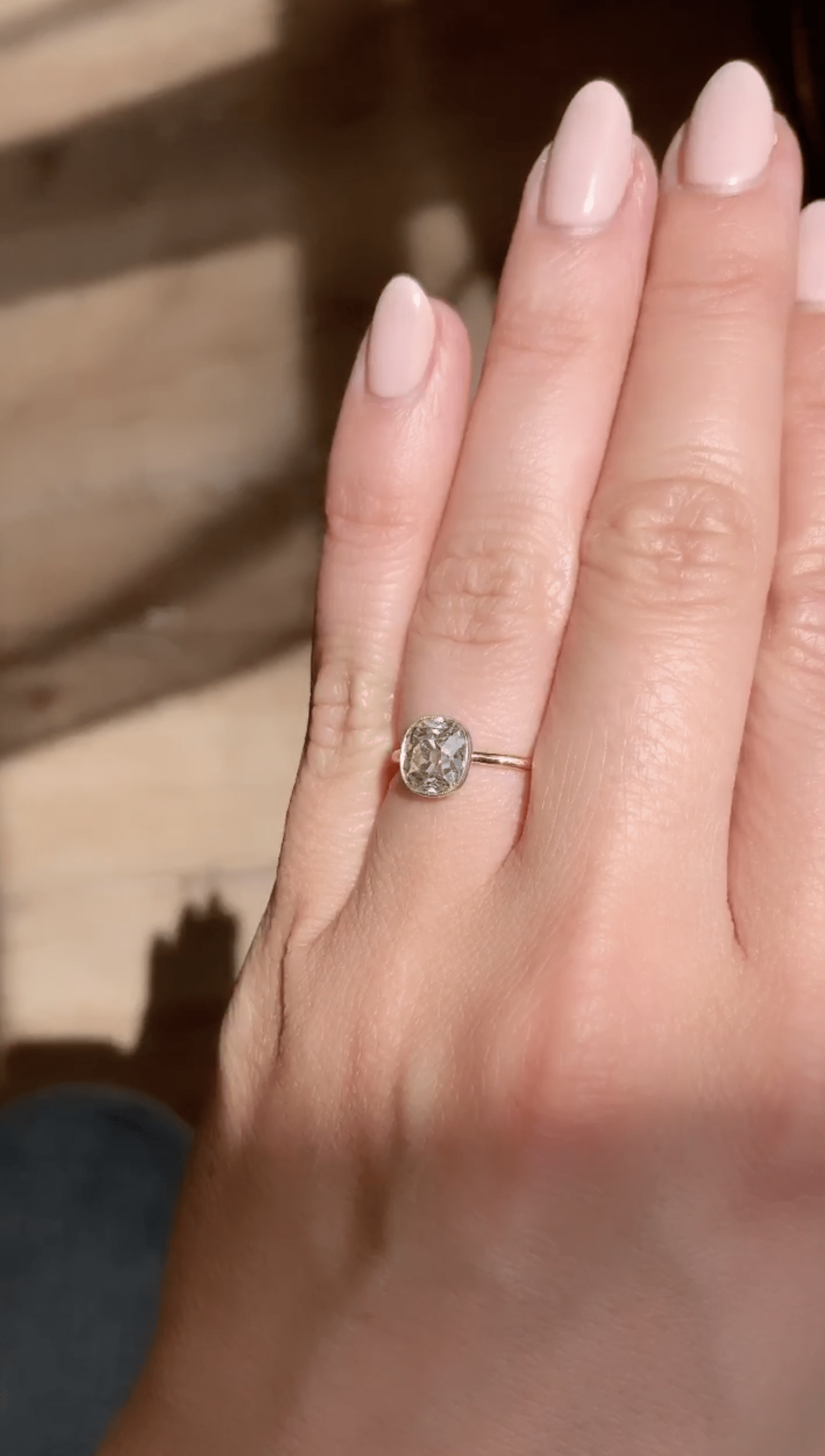 1.61ct old mine cut diamond