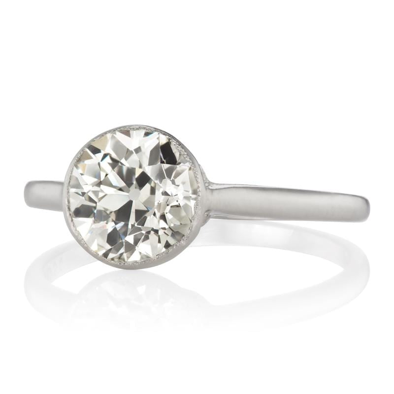 1.62ct old European cut diamond diamond engagement ring