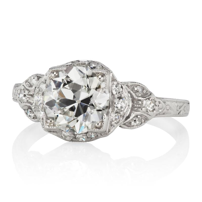 1.63ct old European cut diamond diamond engagement ring