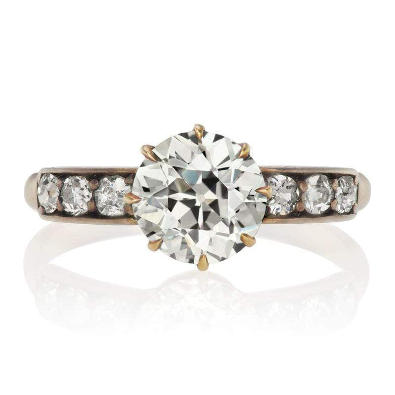 Yellow Gold And Silver Engagement Ring Circa 1910 | Victor Barbone