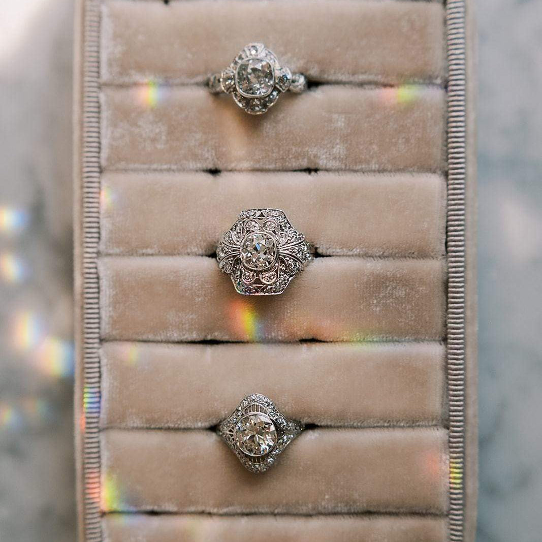 1.65ct old mine cut diamond Ring