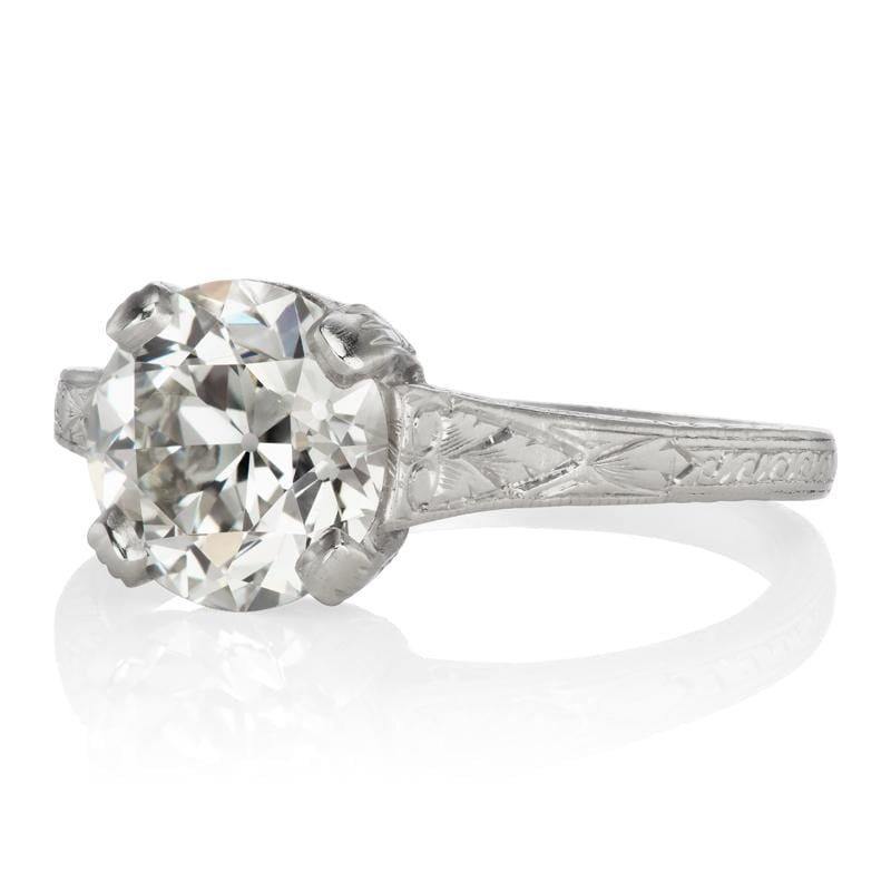 1.66ct Transitional cut diamond diamond engagement ring