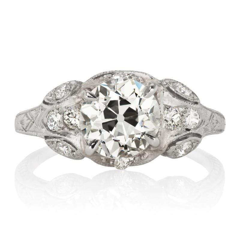 Art Deco Intricate Diamond Engagement Ring