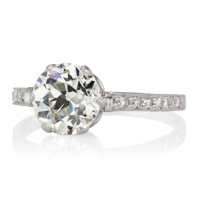 1.73ct old European cut diamond diamond engagement ring