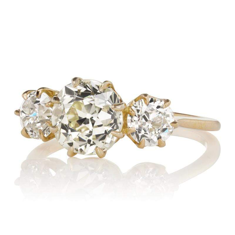 1.78ct old European cut diamond diamond engagement ring