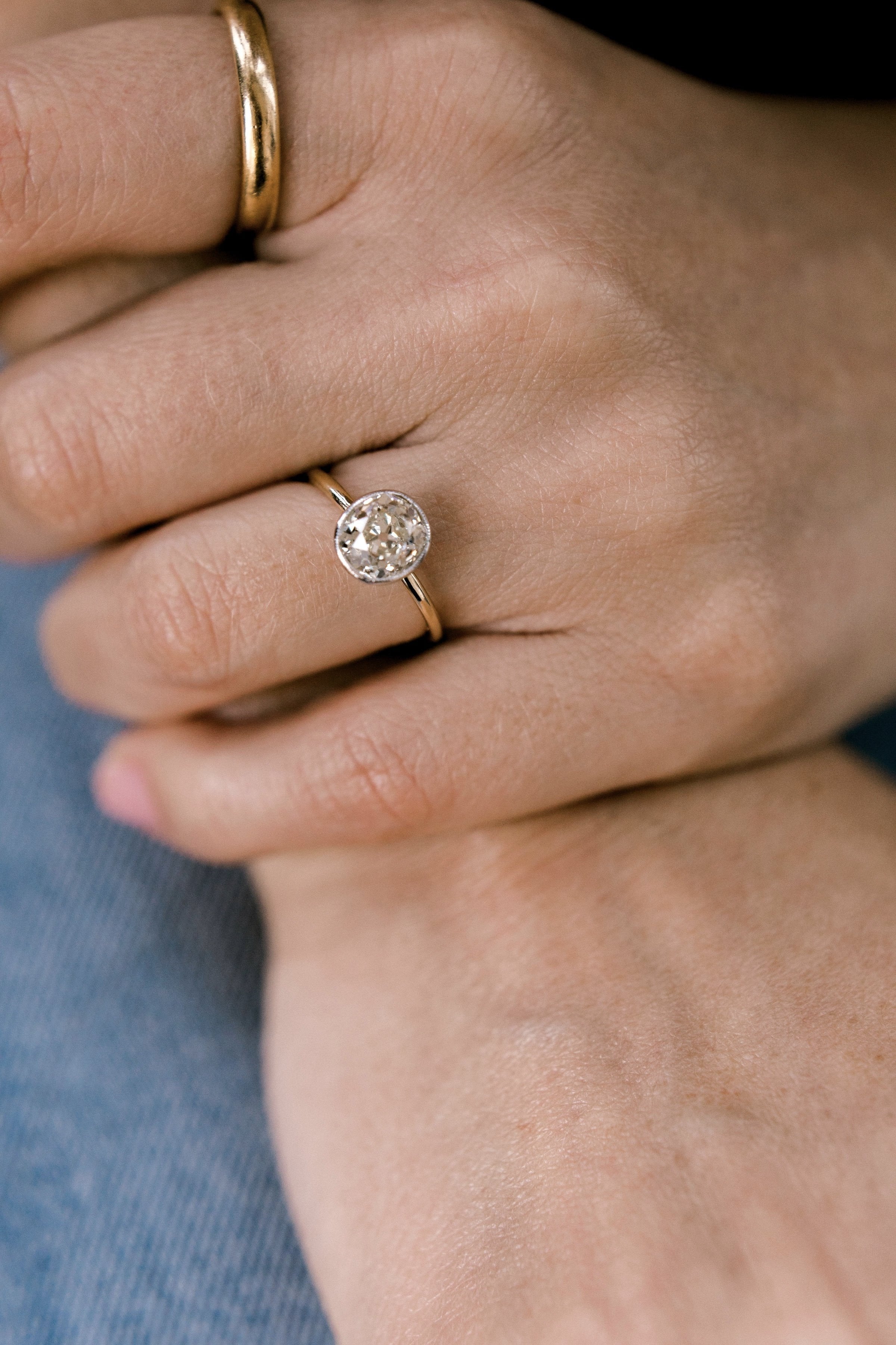 1.79ct old mine cut diamond