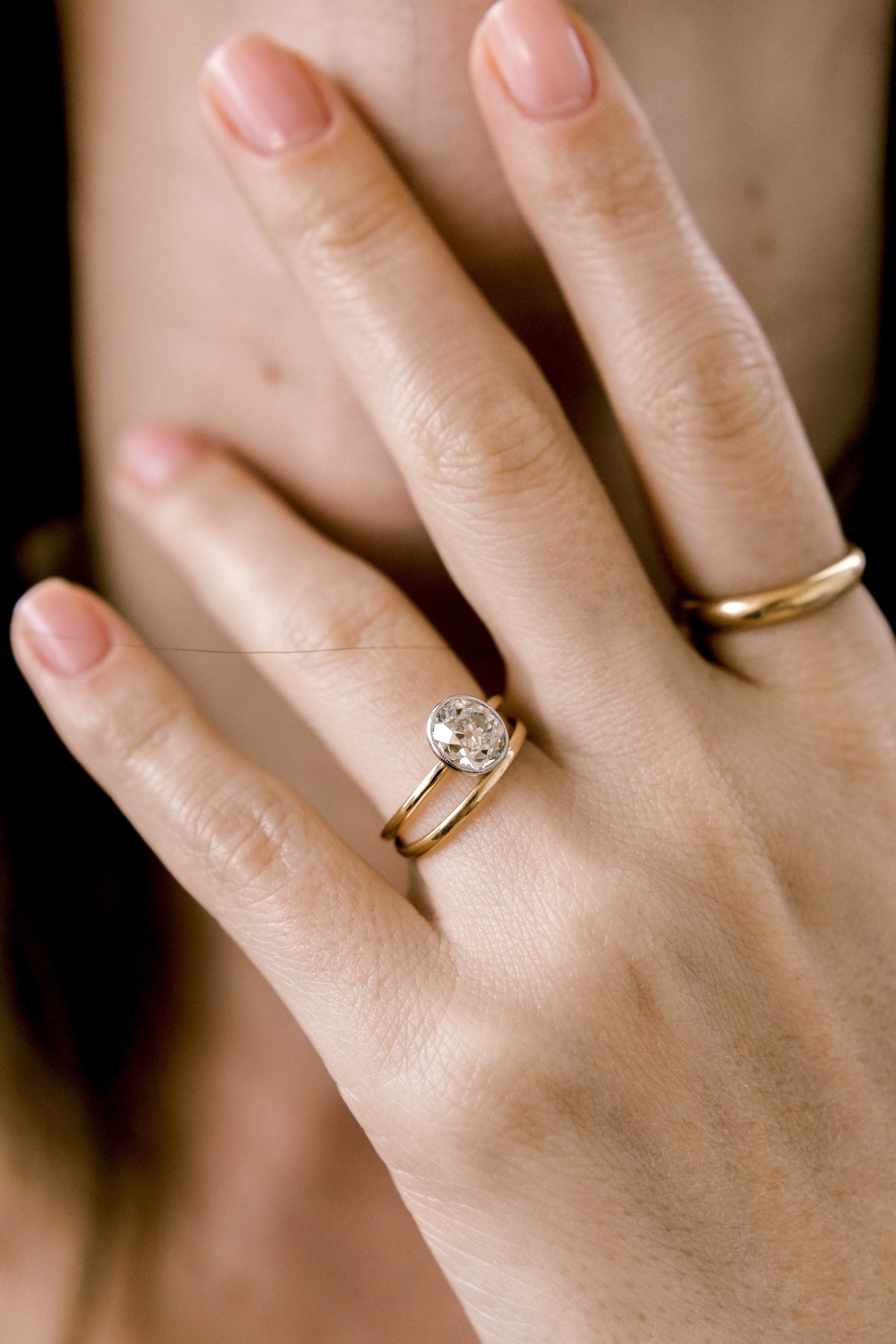 1.79ct old mine cut diamond