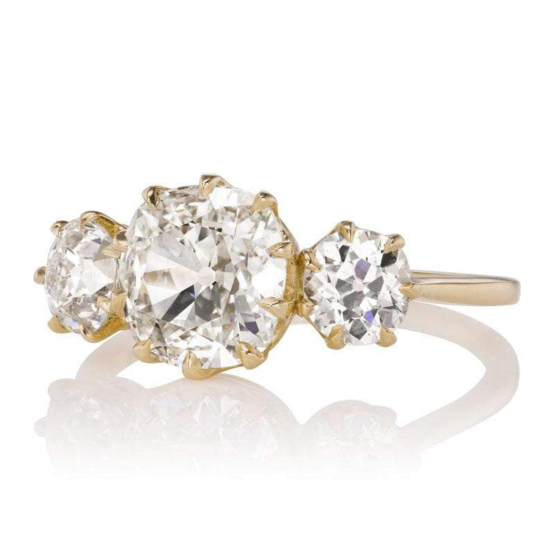 1.79ct old mine cut diamond diamond engagement ring