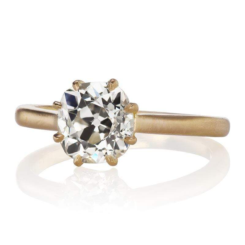 1.83ct Old Mine Cut Diamond diamond engagement ring