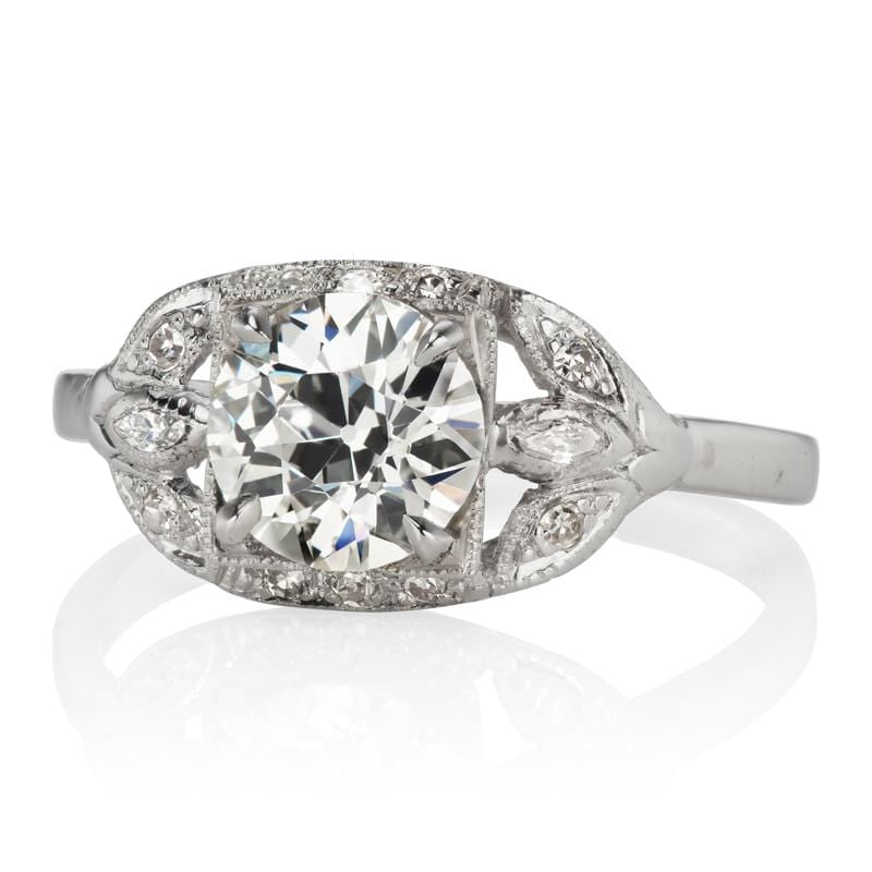 1.85ct old European cut diamond diamond engagement ring