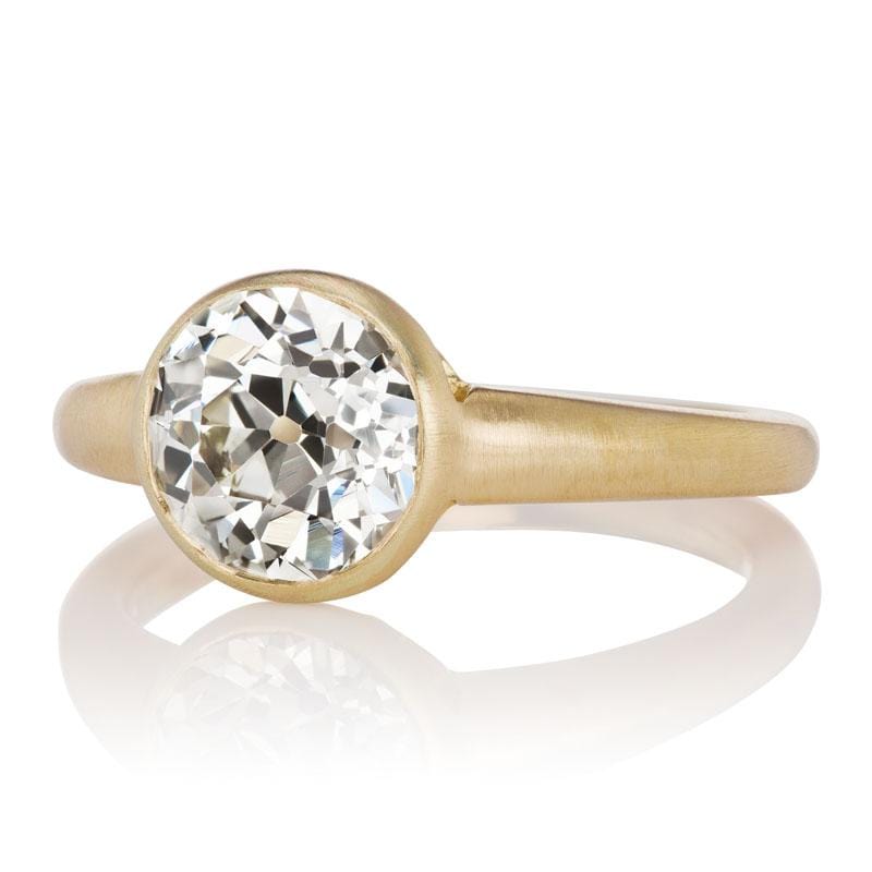 1.85ct old European cut diamond diamond engagement ring