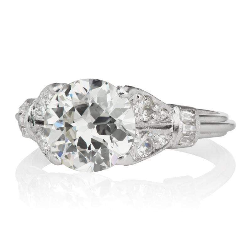 1.89ct old European cut diamond diamond engagement ring