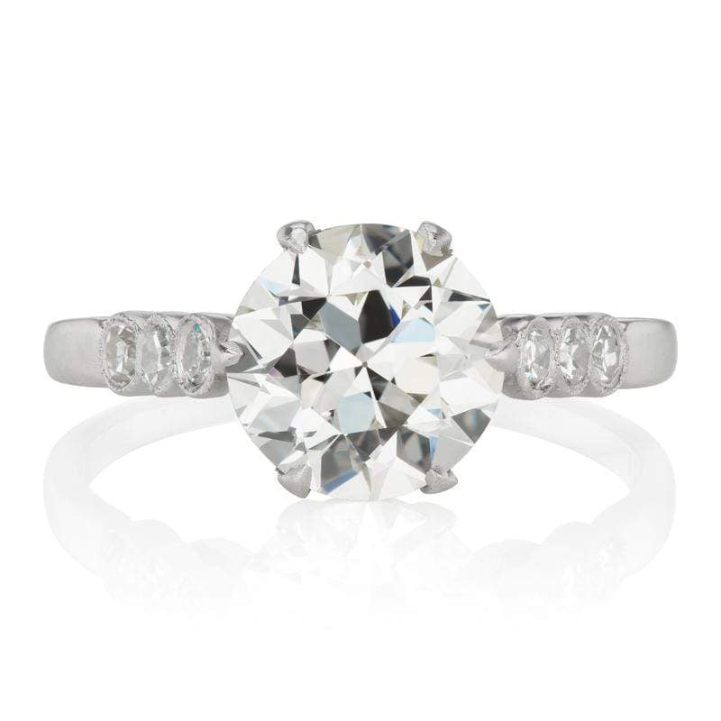 Antique Basket Setting Engagement Ring