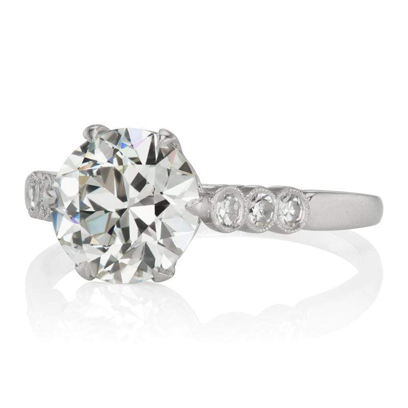 1.89ct old European cut diamond diamond engagement ring