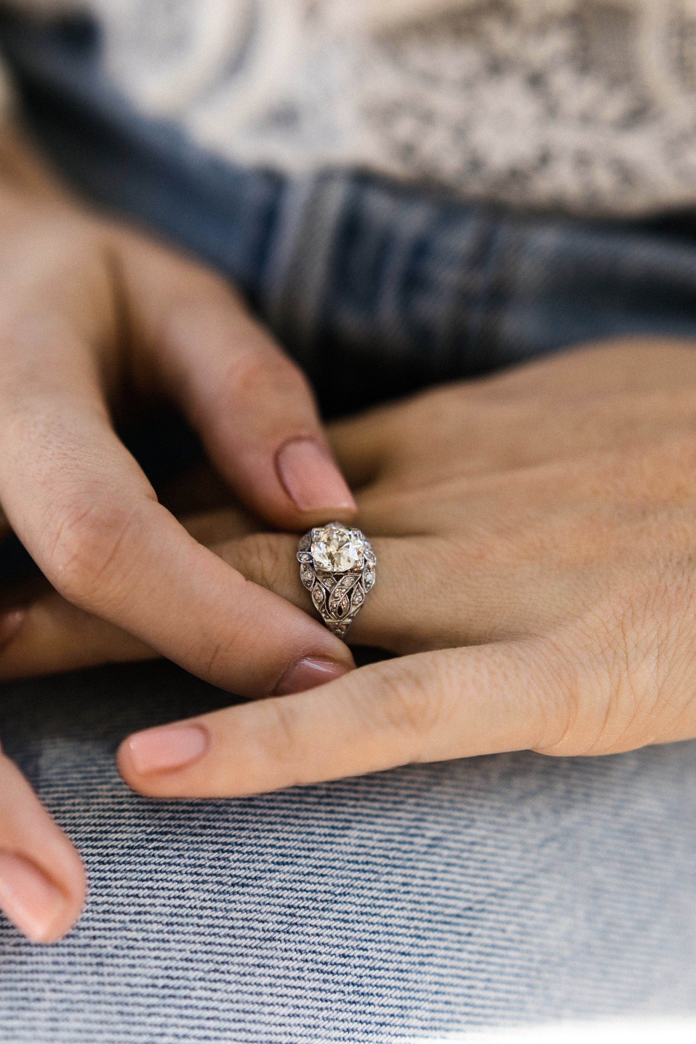 1.91ct old European cut diamond