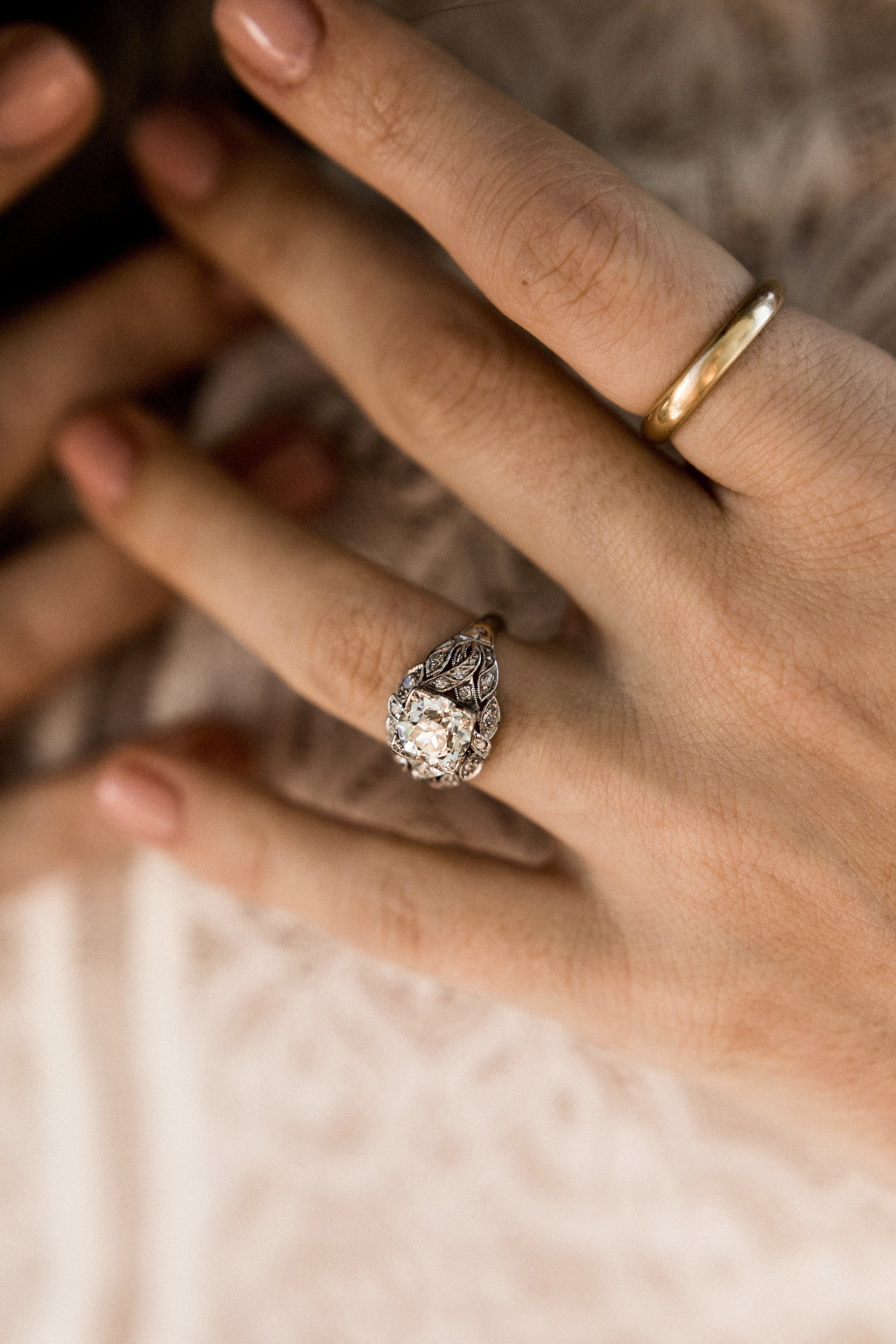 1.91ct old European cut diamond