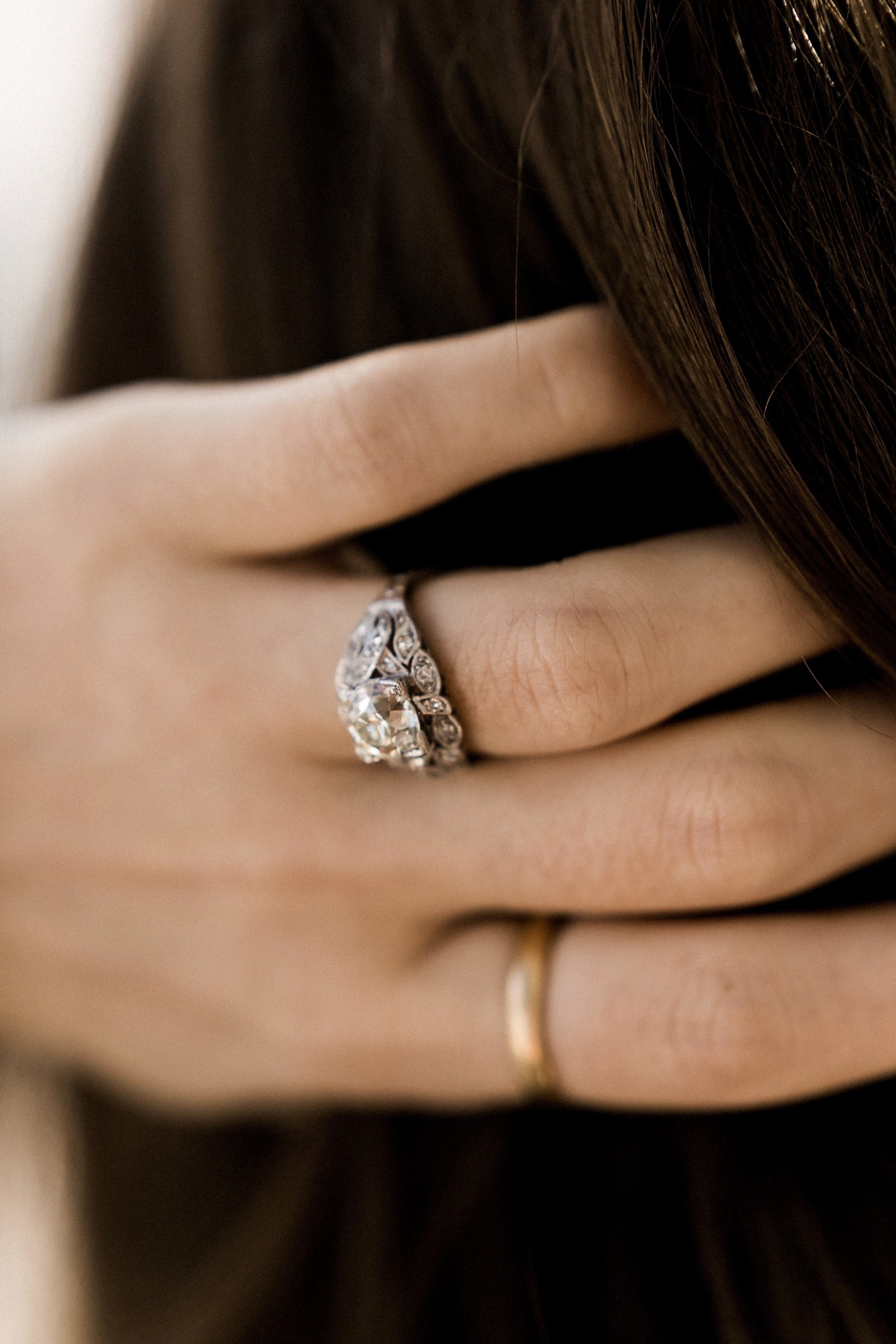 1.91ct old European cut diamond