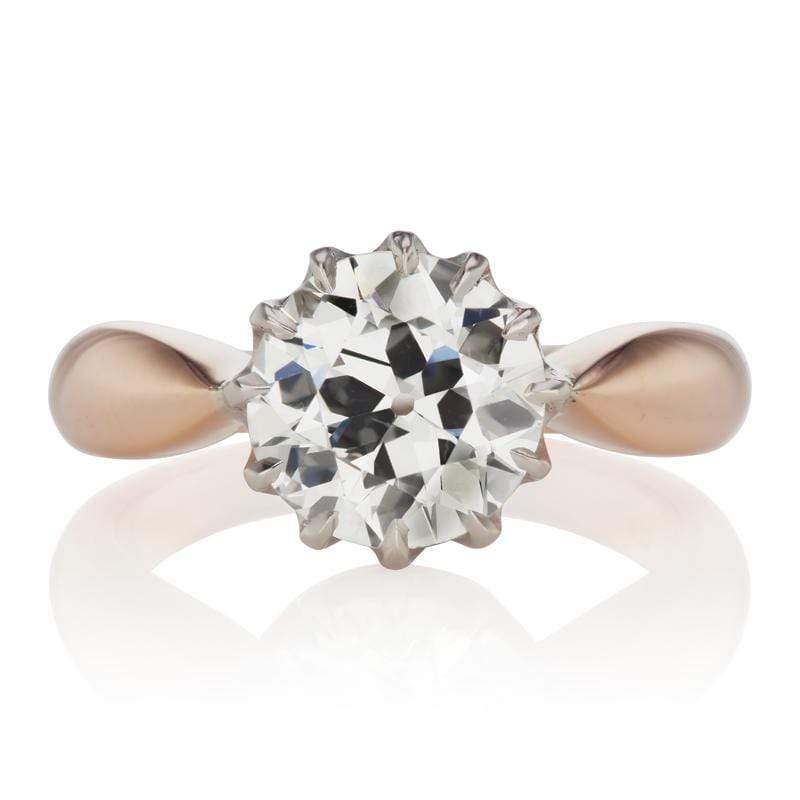 1.91 ct Diamond Rose Gold Solitaire Engagement Ring