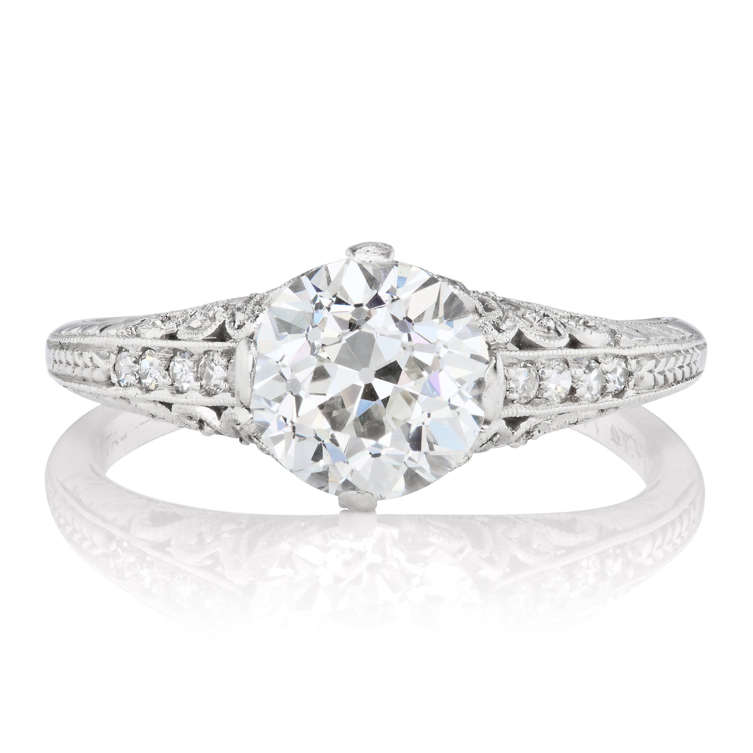 Classic 1920s Art Deco Engagement Ring | Victor Barbone