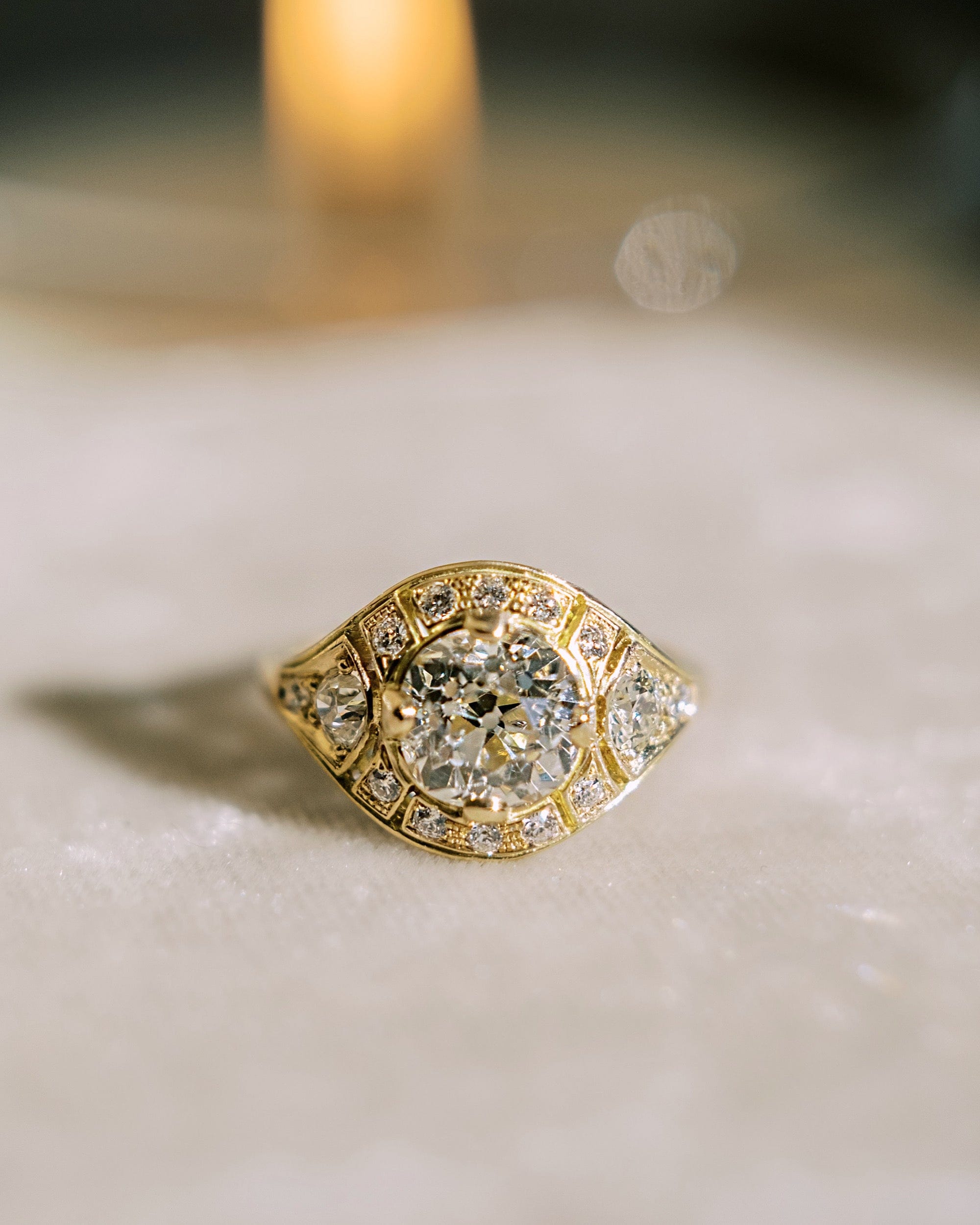 Old Mine cut diamond Rings