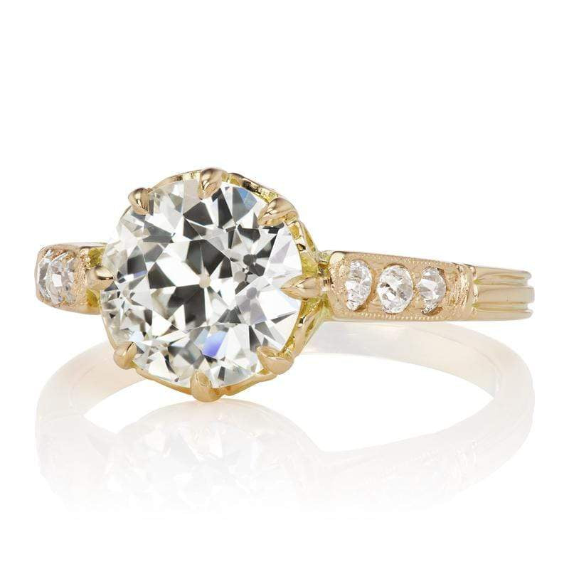 2.00ct old European cut diamond diamond engagement ring