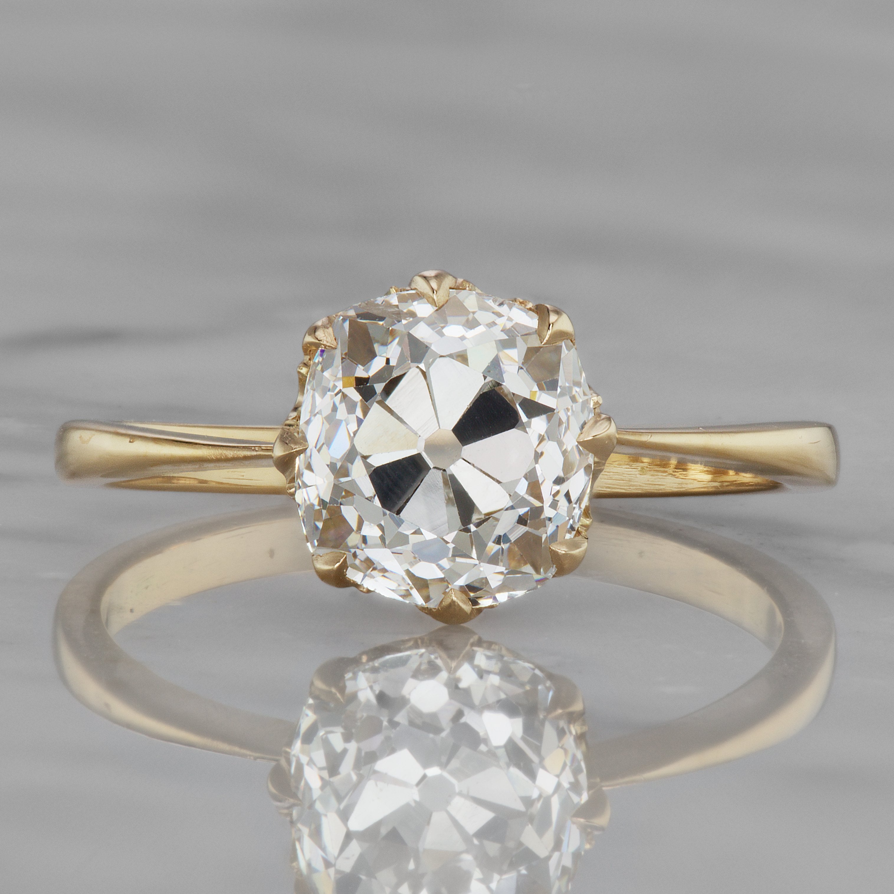 Faint Brown Diamond Solitaire Engagement Ring | Victor Barbone