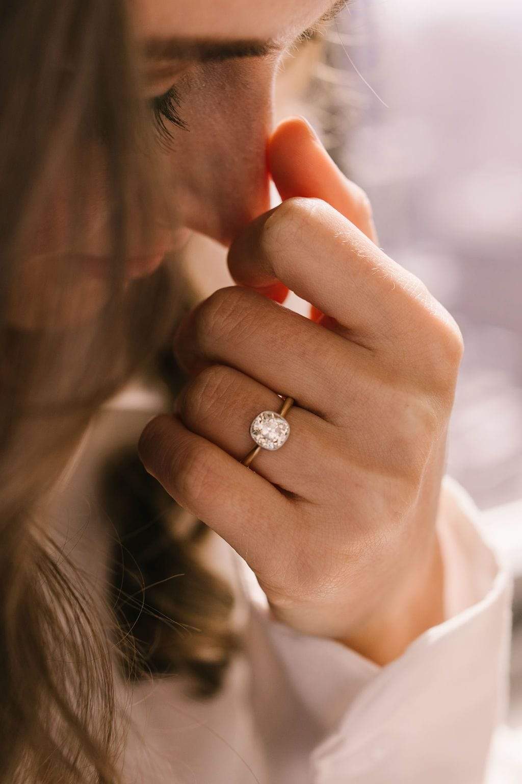 2.01ct old mine cut diamond