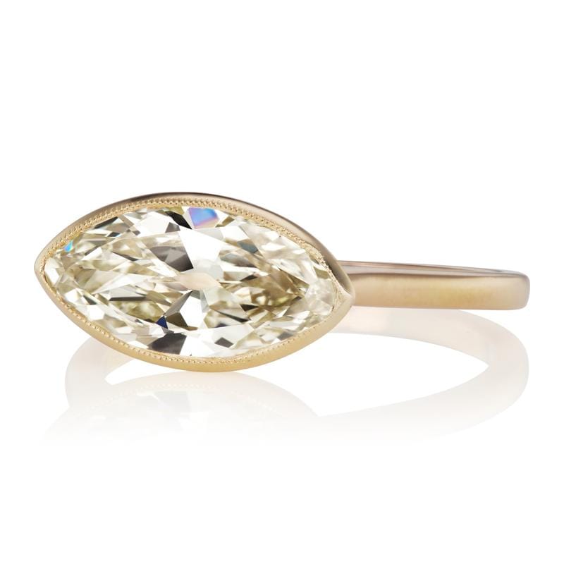 2.05ct moval diamond diamond engagement ring