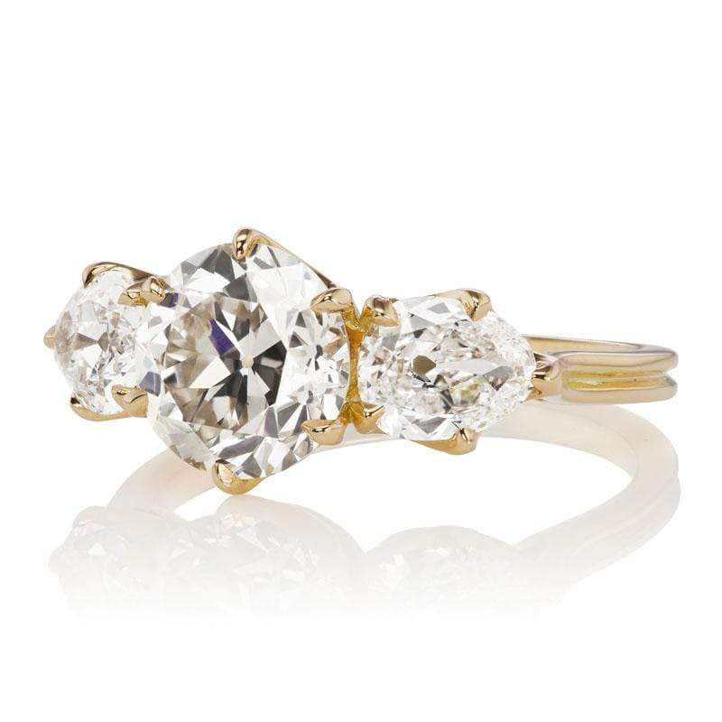 2.05ct old European cut diamond diamond engagement ring