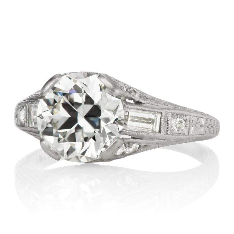 2.05ct transitional cut diamond diamond engagement ring