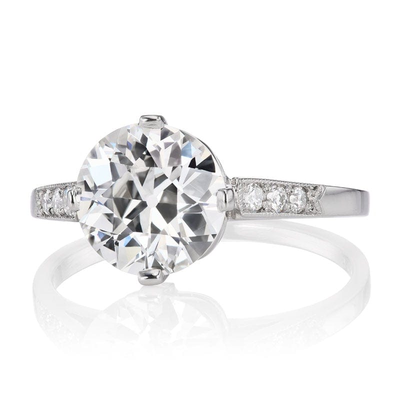 2.06ct old European cut diamond diamond engagement ring