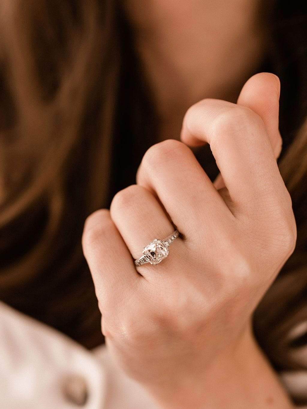 2.07ct old mine cut diamond