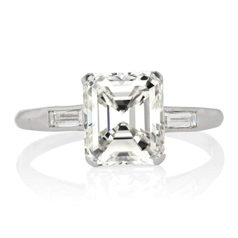 2 Carat Asscher Cut Diamond Engagement Ring