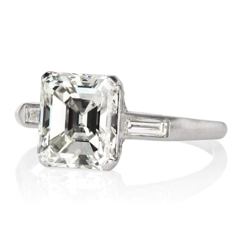 2.08ct asscher cut diamond diamond engagement ring