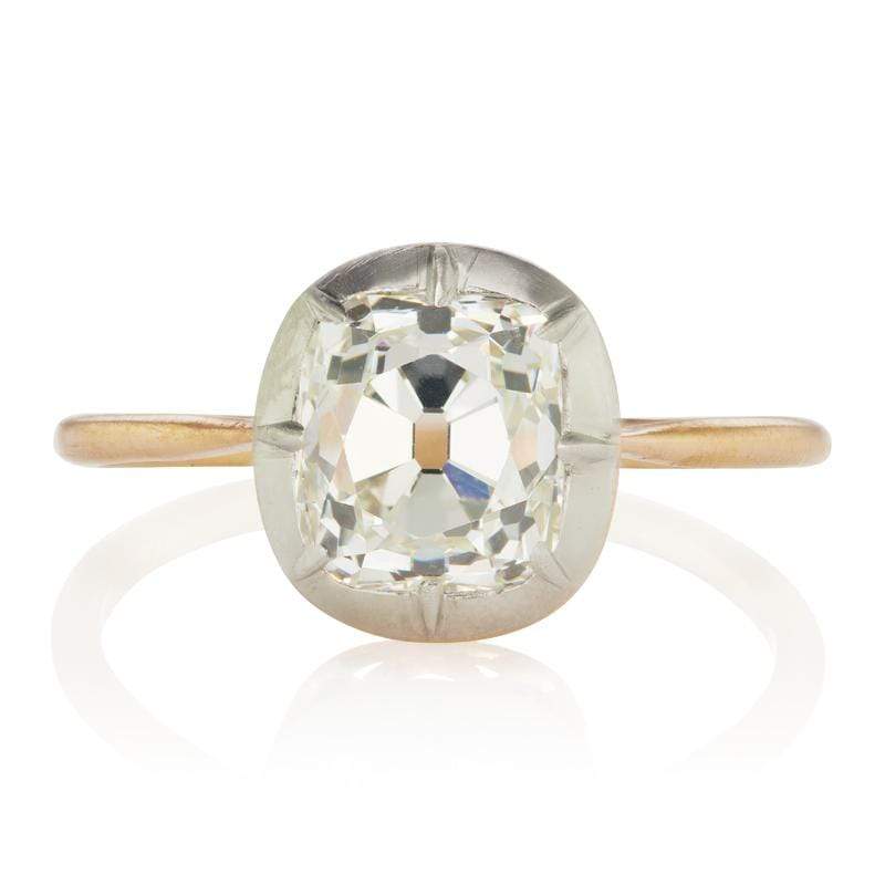 2.08 Ct Collet Set Diamond Engagement Ring | Victor Barbone