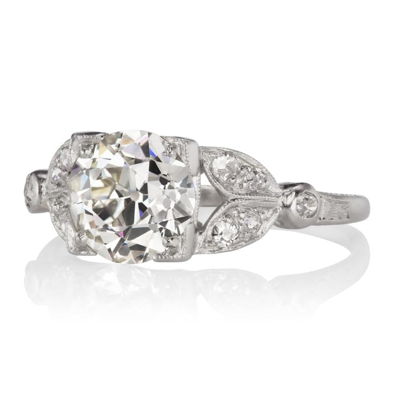 2.11ct old European cut diamond diamond engagement ring