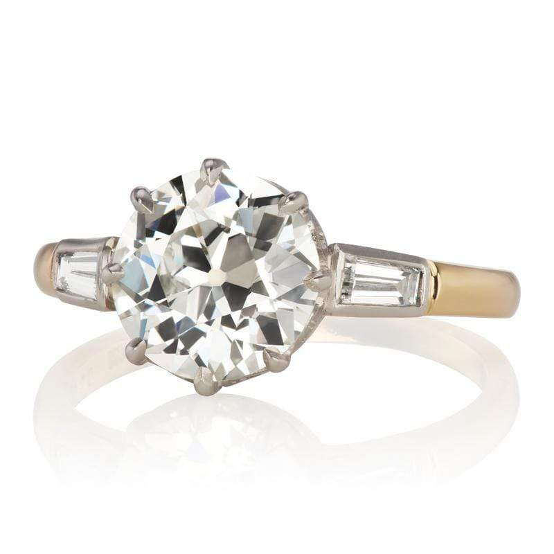 2.14ct Old European Cut Diamond engagement ring